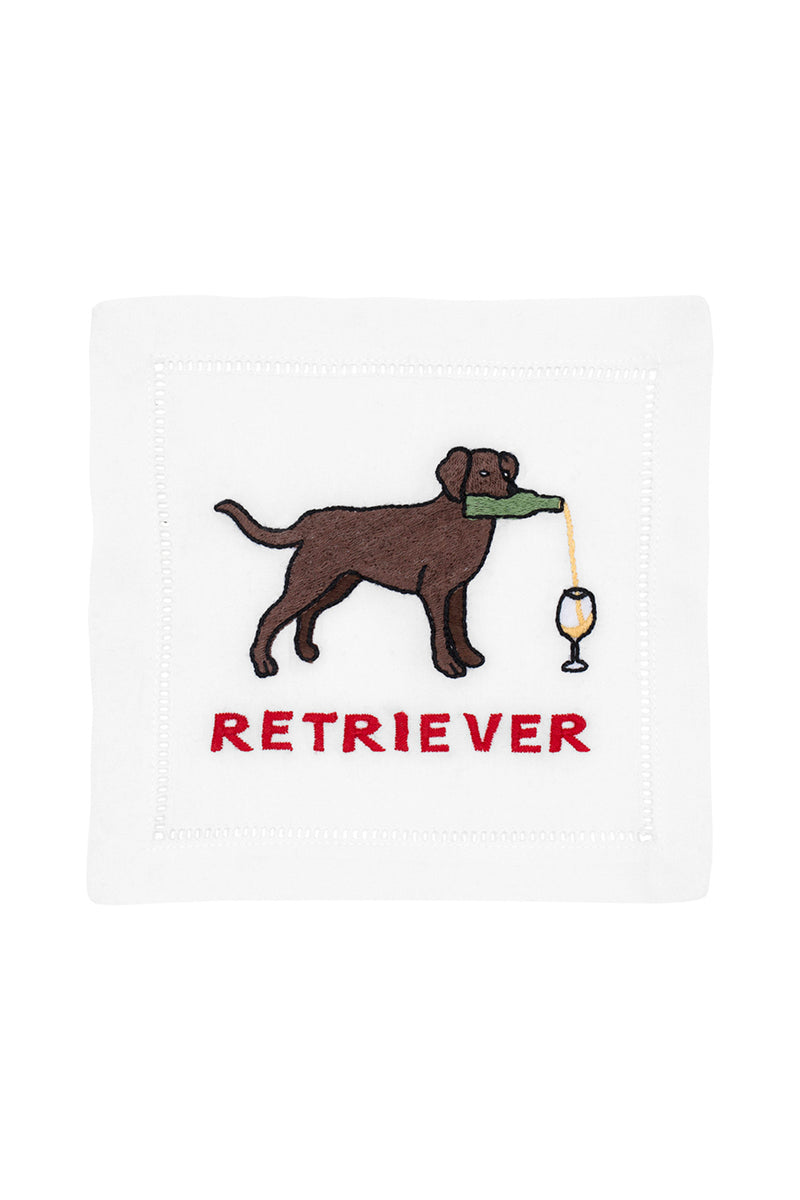 Chocolate Labrador Retriever Cocktail Napkins - Set of 4